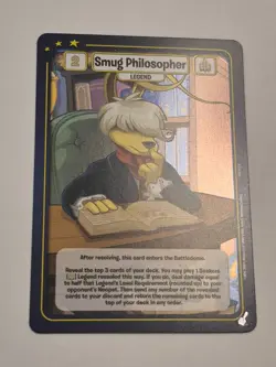 Smug Philosopher WFO-163 R - Neopets War for the Obelisk Battledome TCG Card - Image 1