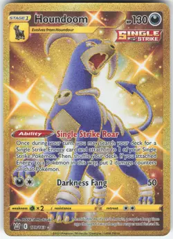 HOUNDOOM 179/163 SECRET RARE BATTLE STYLES POKEMON HOLO LP - Image 1