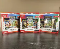*LOT OF 3* Pokemon TCG Series 2 First Partner Illustration Collection Box Sealed - Image 1