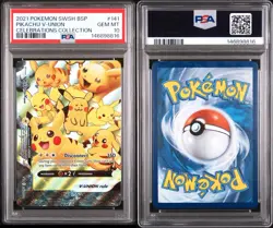 PSA 10 Gem Mint Pikachu V-Union #141 Celebrations Collection 2021 Pokemon SWSH - Image 3