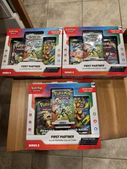 Pokemon TCG First Partner Illustration Collection Series 2 Lot of 3 - Image 1