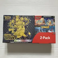Pokemon TCG Surging Sparks Costco 2 Pack ETB & Booster Bundle Sealed New - Image 1
