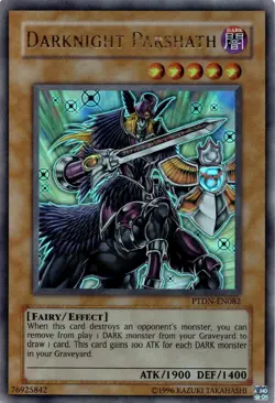 Yugioh Darknight Parshath PTDN-EN082 Ultra Rare Unlimited Edition LP - Image 1