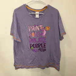 Disney FIGMENT PAINT YOUR PALATE PURPLE Food & Wine 2022 Adult Large - Image 1