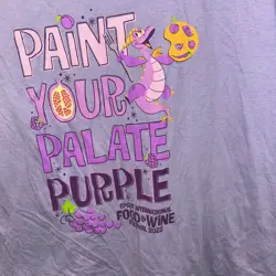 Disney FIGMENT PAINT YOUR PALATE PURPLE Food & Wine 2022 Adult Large - Image 3