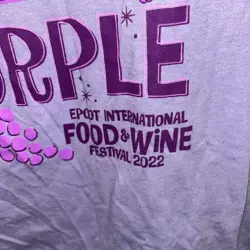 Disney FIGMENT PAINT YOUR PALATE PURPLE Food & Wine 2022 Adult Large - Image 4