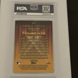 2023 Topps Chrome Baseball - SHOHEI OHTANI - Topps In Technicolor - PSA 9 - Image 4
