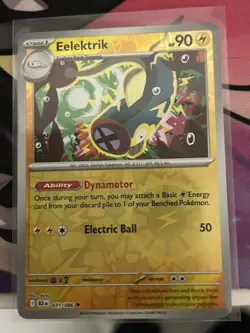 Eelektrik - 031/086 - Reverse Holo - Black Bolt BLK - NM/M - Pokemon Card - Image 1