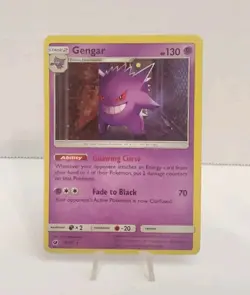 Gengar 38/111 Pokemon Crimson Invasion Sun & Moon Holo Card - Mp/lp - Image 1