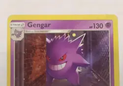 Gengar 38/111 Pokemon Crimson Invasion Sun & Moon Holo Card - Mp/lp - Image 2