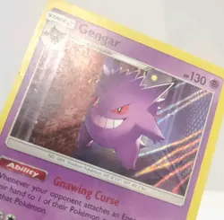 Gengar 38/111 Pokemon Crimson Invasion Sun & Moon Holo Card - Mp/lp - Image 3