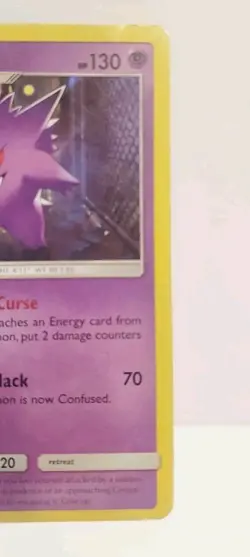 Gengar 38/111 Pokemon Crimson Invasion Sun & Moon Holo Card - Mp/lp - Image 5