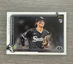 2025 Topps Series 1 Brooks Baldwin RC (#249) Golden Mirror Image Variation SSP - Image 1