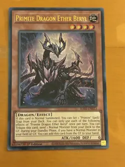 Primite Dragon Ether Beryl (Ultra Rare) Ra05-En033 Rarity Collection 5 1st... - Image 1