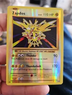 Pokemon TCG Card Zapdos Evolutions 42/108 Reverse Holo Rare LP - Image 1