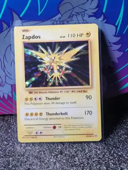 Pokemon Card Zapdos Holo Rare XY - Evolutions 42/108 - Image 1