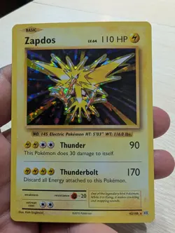 Zapdos 42/108 XY Evolutions Holo Rare NM 20th Anniversary Pokemon Card - Image 1