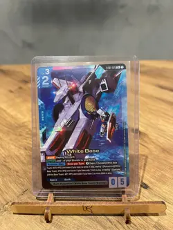 Gundam Card Game White Base ST01-015 C+ Foil English - Image 1