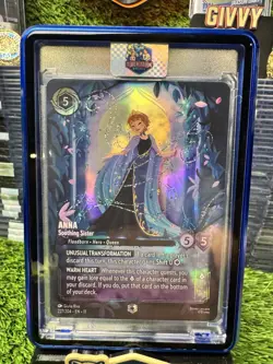Disney Lorcana ENCHANTED Into The Unknown Reign of Jafar Elsa Card 213/204 RARE - Image 1