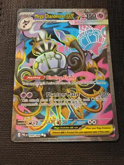 Pokemon card 099/084 Mega Chandelure ex mega evolution Pitch Black - Image 1