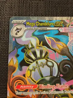 Pokemon card 099/084 Mega Chandelure ex mega evolution Pitch Black - Image 2