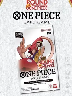 One Piece x Round 1 Promo Pack Presale - SET OF 10 PACKS One Piece Trading Cards - Image 1