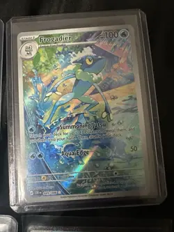 Pokemon 4 Card Lot Mega Greninja Ex 100/086, And 022/086 And Froakie & Frogadier - Image 4