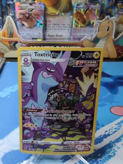 Toxtricity - GG09/GG70 - Pokemon Crown Zenith Galarian Gallery Holo Card NM - Image 1