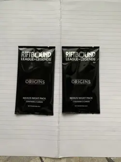 Riftbound League of Legends Origins Nexus Night Pack Sealed Promo 3 Cards - Image 1