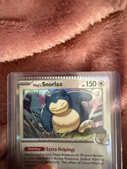 SNORLAX MISCUT SERRATED EDGE Pokemon Card... RARE NM. Near Mint. - Image 2
