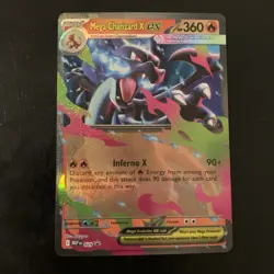 Pokemon Card Mega Charizard X EX MEP 029 Mega Evolution Black Star Promo NM - Image 1