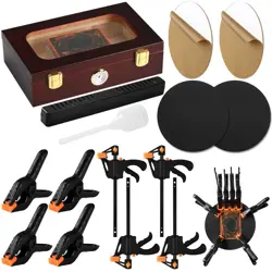 Trading Card Flattening Kit - Tool Accessory with Moisturizing Box, Acrylic Plat - Image 2