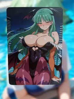 Morrigan Aensland Darkstalkers Anime Waifu Sexy Goddess Doujin Hentai Lewd Card - Image 1