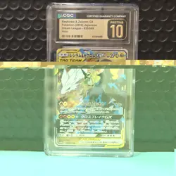 CGC Pristine 10 Reshiram & Zekrom GX 036/049 Dream League 2019 JP Holo - Image 1