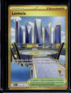 Pokemon TCG Levincia Secret Rare Full Art Holo Stadium Destined Rivals 244/182 - Image 1