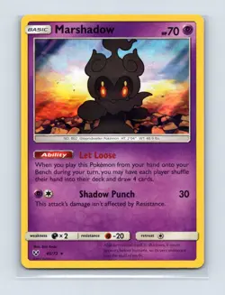 Marshadow 45/73 Holo Rare Shining Legends Pokemon Holo Near Mint - Image 1
