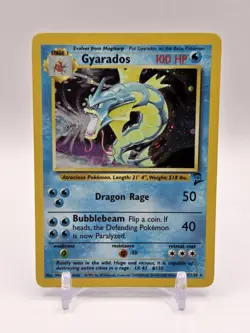 Gyarados Pokemon Card Unlimited Holo Rare Base Set 2 7/130 - Image 1