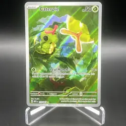 Caterpie 172/165 IR NM SV: Scarlet & Violet 151 Illustration Rare Pokemon TCG - Image 1