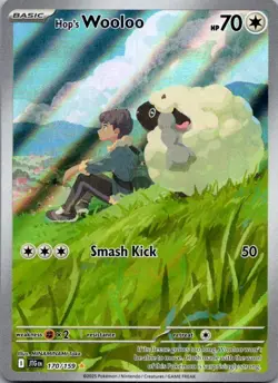 Hop's Wooloo 170/159 Illustration Rare Journey Together Pokemon Near Mint - Image 2