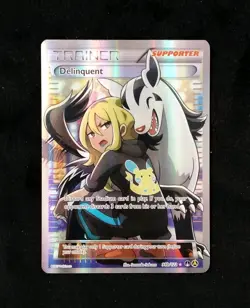 Pokemon TCG - Delinquent FULL ART ULTRA RARE 98b/122 Alternate Art Promo - Image 1
