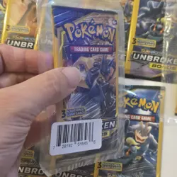 Sun & Moon Unbroken Bonds Mini 3 Card Booster Pack Lot Of 22 Packs - Image 2