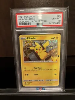 Pikachu Holo 2021 Pokemon McDonald’s Collection 25/25 PSA 10 - Image 1