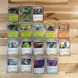 Team Rocket Destined Rivals Prize Pack Stamped Pokemon TCG lot (17) - Image 1