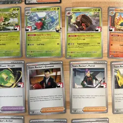 Team Rocket Destined Rivals Prize Pack Stamped Pokemon TCG lot (17) - Image 4