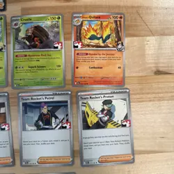 Team Rocket Destined Rivals Prize Pack Stamped Pokemon TCG lot (17) - Image 5