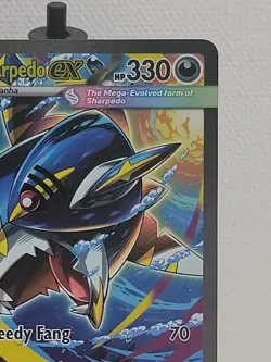 Pokemon Mega Sharpedo EX 127/094 Phantasmal Flames Holo Rare 330HP Greedy Fang - Image 3