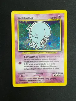 Pokemon Wobbuffet 16/75 Neo Discovery Rara Holo Unlimited Wizards ITA Vintage - Image 1