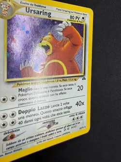 Pokemon Ursaring 15/75 Neo Discovery Rara Holo Unlimited Wizards ITA Vintage - Image 3