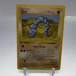 The Pokemon Company Onix 056/102 Base Set Shadowless 1999 English 90 HP 1st Ed - Image 1