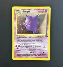 Gengar 5/62 Fossil Set Holo Rare WOTC Pokemon 1999 Unlimited Raw LP - Image 1